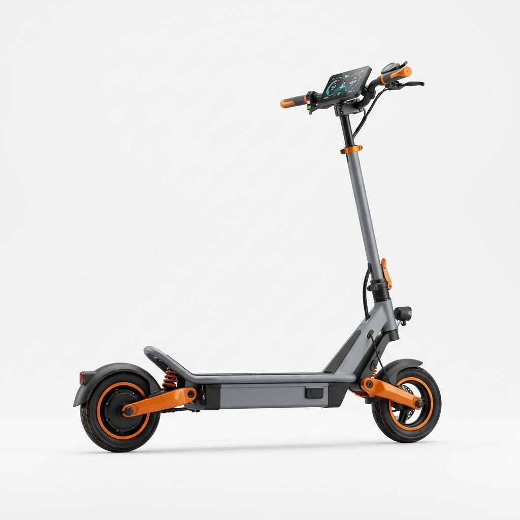 E-Scooter με οθόνη Πορτοκαλί